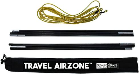 Travel Airzone Net - Tennis Training Aid | Ultra-Portable, Lightweight & Compact | Bag Included | Adjust up to 8 Ft | Quick & Easy Assembly No Tools Needed | Great for Players and Coaches in Saudi Arabia