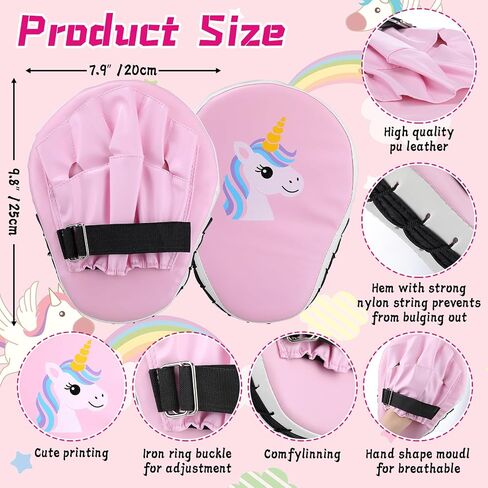 Boxing Gloves and Punching Mitts Set 4oz Gloves Boxing Pads Kids Youth Sparring Gear Training Equipment for Taekwondo Kick Karate Muay Thai MMA Martial Art in Kuwait