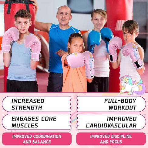 Boxing Gloves and Punching Mitts Set 4oz Gloves Boxing Pads Kids Youth Sparring Gear Training Equipment for Taekwondo Kick Karate Muay Thai MMA Martial Art in Kuwait