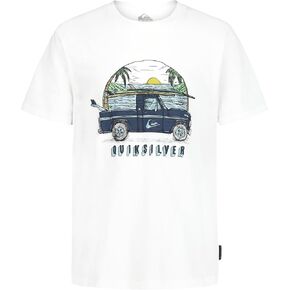 Quiksilver Boys' Short Sleeve Screen Print Graphic T-Shirt, Soft & Comfortable, Regular Fit in Kuwait