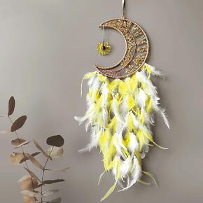 Moon Dreamcatcher Pink Crystal Tree Life Dream Catchers - Girls Children's Sweet Dreams Gift in Kuwait