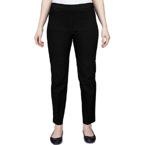 Alfred Dunner Womens PetiteClassic Allure ملائمة مع سراويل خصرية مرنة من الخصر الراحة المرنة ، الأسود ، 12 Petite Us in Saudi Arabia