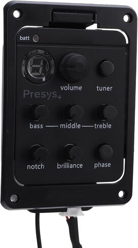 Pilipane Guitar Preamp EQ Equalizer Volume Control LED Display High Sensitivity Tuner Guitar Preamplifier for Presys Plus in Saudi Arabia