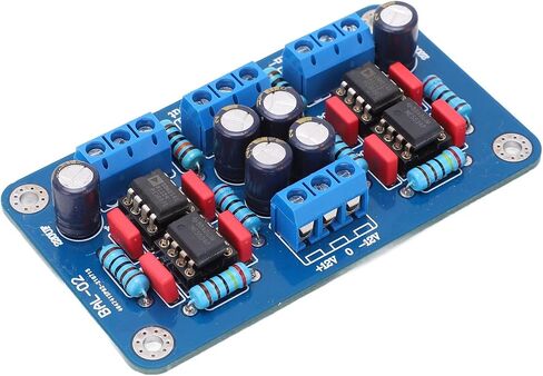 Balanced to Unbalanced Preamplifier Board SSM2141 86x49mm DC 12-15V - Mic Preamp for Amplifier Retrofit with Low Distortion Noise Rejection for Audio DIY in Saudi Arabia