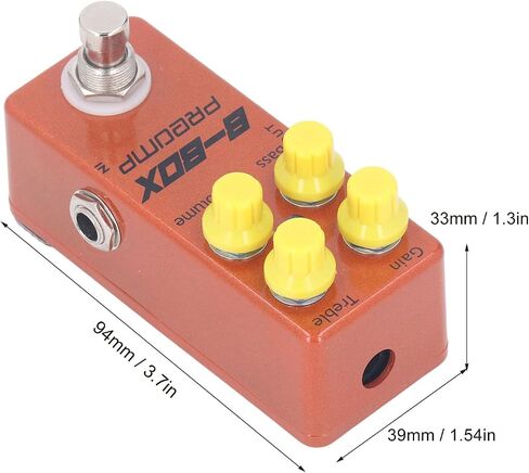 Pilipane B Box Preamp Pedal Mini Single Effect with Overdrive Function Electric Guitar Replacement Parts Accessories in Saudi Arabia