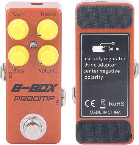 Pilipane B Box Preamp Pedal Mini Single Effect with Overdrive Function Electric Guitar Replacement Parts Accessories in Saudi Arabia
