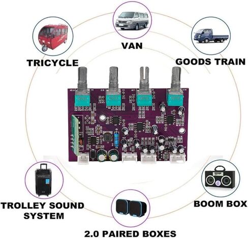 Eujgoov Three TINE5532 Chips Mute On Off Circuit Reverse Polarity Protection for Sound Equipment Connections Preamplifier Volume Control Board in Saudi Arabia