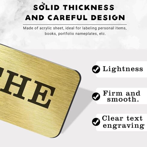 Custom Engraved Brass Name Plate,Personalized Memorial Plaque for Pet Urn Box,Shadow Box,Picture Frame Label,Military Flag Display Case,with Adhesive Backing or Screws,1x3"-Acrylic in Saudi Arabia