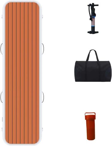 Inflatable Gangway - 6.6FT Portable Dock Gangway, Non-Slip Floating Platform for Connecting Boats and Docks, Heavy-Duty PVC, Easy Inflation & Deflation in Saudi Arabia