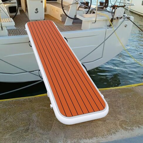 Inflatable Gangway - 6.6FT Portable Dock Gangway, Non-Slip Floating Platform for Connecting Boats and Docks, Heavy-Duty PVC, Easy Inflation & Deflation in Saudi Arabia