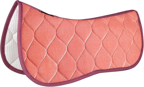 Harrison Howard Half Pad for English Saddle, Soft Breathable Velvet Horse Saddle Pad Non-Slip Cushioning for Horseback in Saudi Arabia