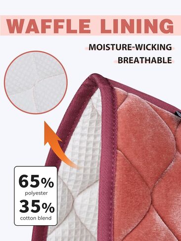 Harrison Howard Half Pad for English Saddle, Soft Breathable Velvet Horse Saddle Pad Non-Slip Cushioning for Horseback in Saudi Arabia