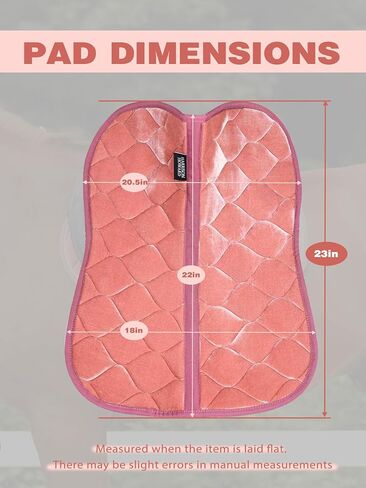 Harrison Howard Half Pad for English Saddle, Soft Breathable Velvet Horse Saddle Pad Non-Slip Cushioning for Horseback in Saudi Arabia