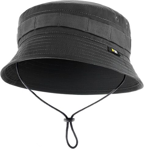 M-Tac Tactical Sun Hat for Men Military Bucket Hat with MOLLE, Short Brim, UV Protection, Adjustable Cord Ripstop Summer Hat in Saudi Arabia