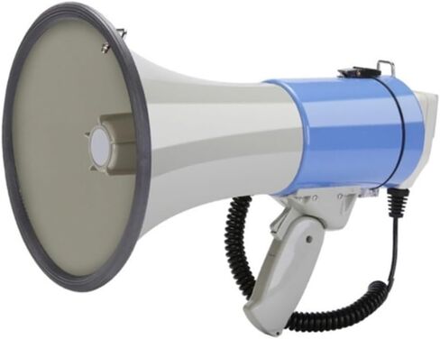 50W Heavy-Duty Portable Megaphone with Recording & Pistol Grip - Clear Sound for Cheerleading, Police & Emergency Response in Saudi Arabia