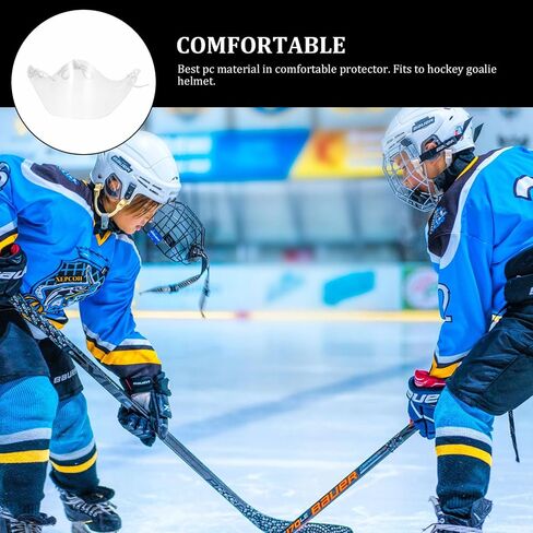 HEMOTON Ice Hockey Goalie Helmet Face Guard Protective Gear for Goalkeepers Anti-Fog Lightweight Carbon Fiber Suitable for Youth and Adults Ice Rink Safety Equipment in Saudi Arabia