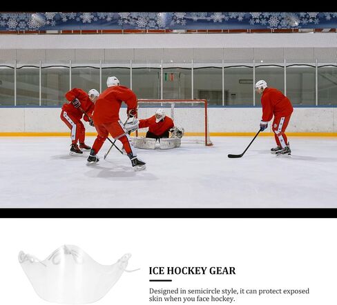 HEMOTON Ice Hockey Goalie Helmet Face Guard Protective Gear for Goalkeepers Anti-Fog Lightweight Carbon Fiber Suitable for Youth and Adults Ice Rink Safety Equipment in Saudi Arabia