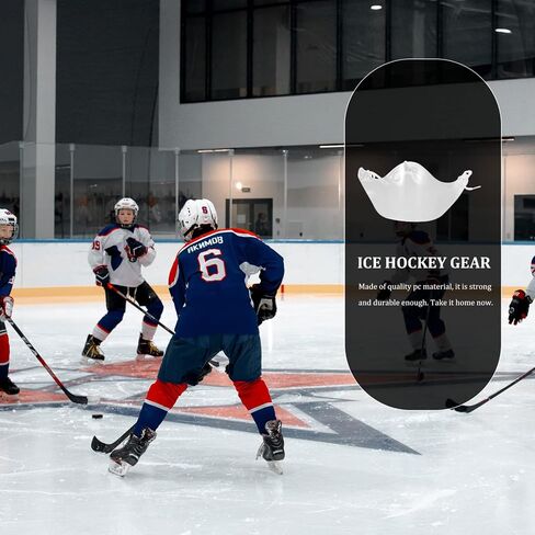 HEMOTON Ice Hockey Goalie Helmet Face Guard Protective Gear for Goalkeepers Anti-Fog Lightweight Carbon Fiber Suitable for Youth and Adults Ice Rink Safety Equipment in Saudi Arabia