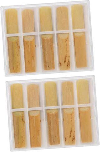 10pcs Bass Clarinet Reeds Saxophone Reeds Musical Instrument Accessories Pack Easy to Use in Saudi Arabia