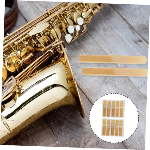 10pcs Bass Clarinet Reeds Saxophone Reeds Musical Instrument Accessories Pack Easy to Use in Saudi Arabia