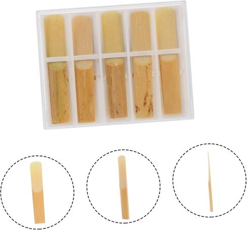 10pcs Bass Clarinet Reeds Saxophone Reeds Musical Instrument Accessories Pack Easy to Use in Saudi Arabia