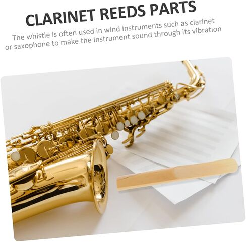 10pcs Bass Clarinet Reeds Saxophone Reeds Musical Instrument Accessories Pack Easy to Use in Saudi Arabia
