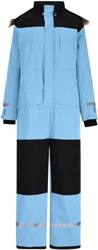 Snow Suits For Women Men Waterproof One Piece Reflective Adults Snowsuit Winter Warm Outdoor Snowboarding Ski Suits in Kuwait