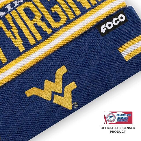 FOCO NCAA للجنسين-الكبار Ncaa College Team Logo قفازات مطاطية للبالغين مع شريط كبير للعلامة النصية بوم متماسكة مجموعة قبعة صغيرة in Saudi Arabia