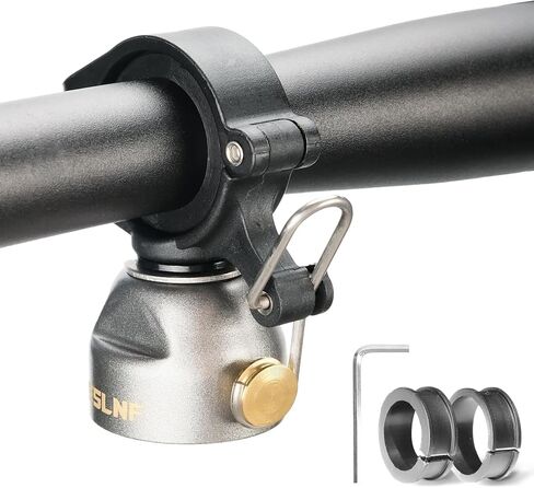 Mountain Bike Bells Dual-Mode Ringing Bell, Copper Alloy Sturdy Bicycle Bell, MTB Trail Bell with Dual Modes, Adults Bike Bell for 22.2-31.8mm Bicycle Handlebars in Saudi Arabia