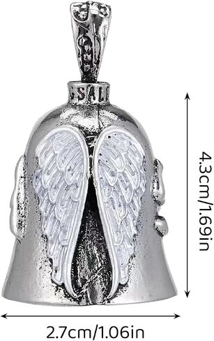 Guardian Angel Motorcycle Bell, Gremlin Bell Keychain for Good Luck & Safe Ride, Biker Accessories Gift for Men Women in Saudi Arabia