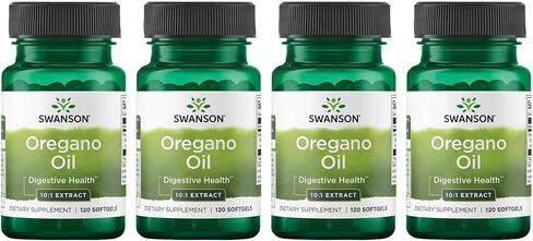 Swanson Oregano Oil 10: 1 مستخلص - المكمل الطبيعي الذي يعزز صحة الجهاز الهضمي والجهاز التنفسي - يدعم نظام الجهاز الهضمي وصحة المسالك البولية - (120 ناعمة ، 150 ملغ لكل منهما) (3 حزمة) in Saudi Arabia