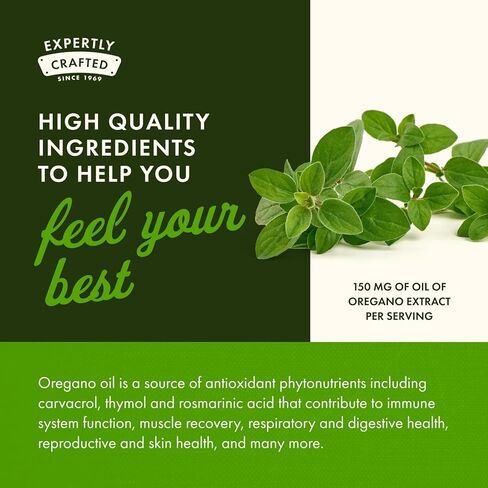 Swanson Oregano Oil 10: 1 مستخلص - المكمل الطبيعي الذي يعزز صحة الجهاز الهضمي والجهاز التنفسي - يدعم نظام الجهاز الهضمي وصحة المسالك البولية - (120 ناعمة ، 150 ملغ لكل منهما) (3 حزمة) in Saudi Arabia
