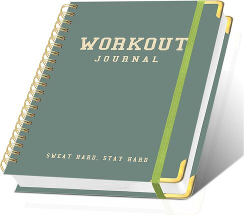 Fitness Workout Journal for Women & Men, A5(5.7" x 8.2") Workout Log Book Planner for Track Gym ＆ Home Workouts, Track Progress, Achieve Your Wellness Goals - Black in Saudi Arabia