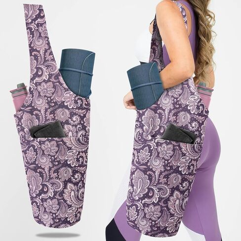 Yoga Mat Bag Yoga Tote Bag with Large Pocket and Zipper Pocket Yoga Mat Bag Carrier Fit Most Size Mats and All You Stuff in Saudi Arabia
