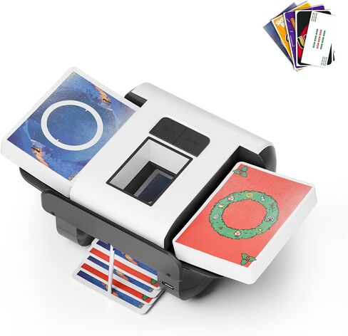 ماكينة خلط البطاقات الأوتوماتيكية، آلة خلط اللعب الكهربائية لطابقين، وضع تلقائي ويدوي، ضوضاء منخفضة، ماكينة خلط البطاقات المحمولة والقابلة لإعادة الشحن لـ UNO، البوكر، بلاك جاك، سكيب بو، المرحلة 10 in Saudi Arabia