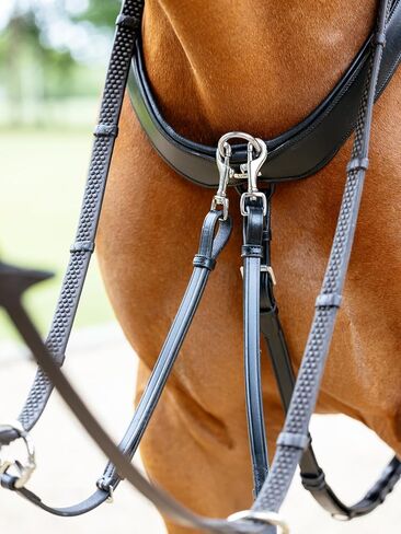 LeMieux Kudos Bridge Breastplate - Black -Full in Saudi Arabia