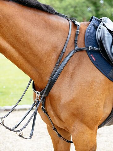 LeMieux Kudos Bridge Breastplate - Black -Full in Saudi Arabia