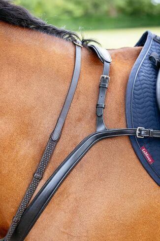 LeMieux Kudos Bridge Breastplate - Black -Full in Saudi Arabia