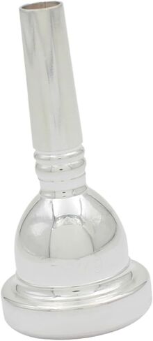 Tuba Mouthpiece Brass Instrument Replacement Professional Grade Sturdy Brass Construction Performance Upgrade- Style D Silver in Saudi Arabia