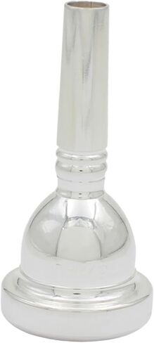 Tuba Mouthpiece Brass Instrument Replacement Professional Grade Sturdy Brass Construction Performance Upgrade- Style D Silver in Saudi Arabia