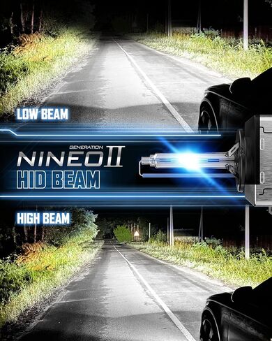 NINEO D3S HID Bulbs, 35W High/Low Beam 10000K Dark Blue Fit for 66340 42403 42302 Replacement, Pack of 2 in Saudi Arabia
