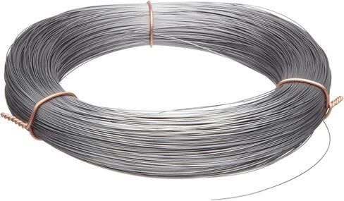 Small Parts-21022 High Carbon Steel Wire, Mill Finish #2B (Smooth) Finish, Grade #2B Smooth, Full Hard Temper, Meets ASTM A228 Specifications, 0.022" Diameter, 774' Length, Precision in Saudi Arabia