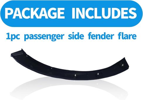 Rear Right Fender Flare for Transit 150 250 350 2015-2023, Wheel Arch Molding Trim Splash Guard Accessories, Replace OEM # CK4Z61280K96AC, FO1791121, Passenger Side, 1PC in Kuwait