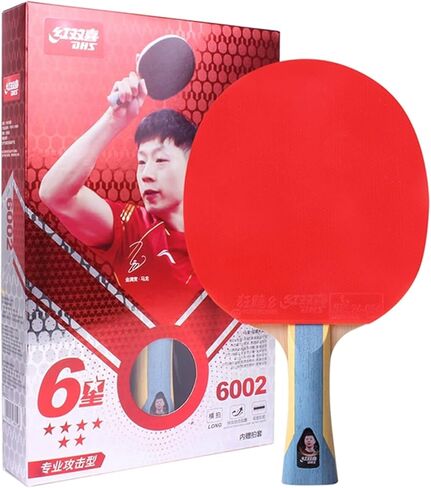 مجداف DHS Ping Pong - مضرب تنس طاولة احترافي ومتقدم مع مطاط عالي السرعة وعالي الدوران، شفرة مجمعة مسبقًا جاهزة للعب للبطولات والتدريب in Kuwait