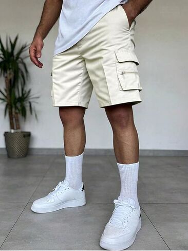 Men's Cargo Work Shorts Outdoor Hiking Lightweight Breathable with Pockets Black in Saudi Arabia