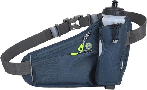 Water Bottle Holder Fanny Pack, Adjustable Strap Running Waist Bag, Reflective Sports Belt for Phone Storage, Hydration Running Pouch, Waterproof for Hiking Fitness Jogging in Saudi Arabia