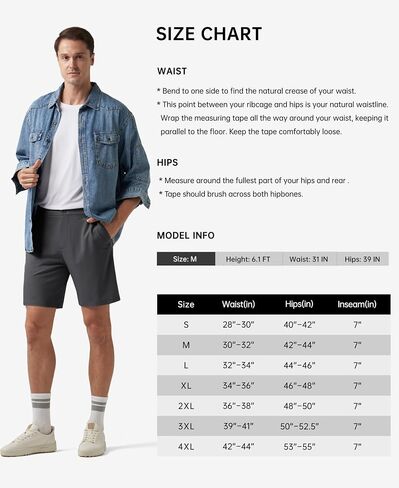 Men's Shorts Golf Work Casual Shorts 7 in in Saudi Arabia
