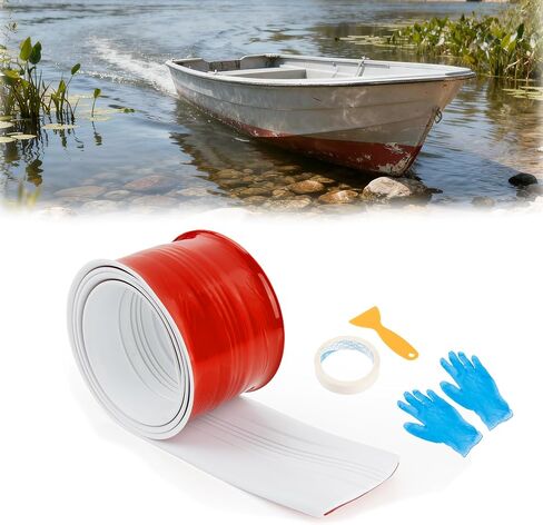 PSLER Keel Guard for Fiberglass Boat 5＂ Self-Adhesive Keel Protector to Withstand Rocks, Slopes,6FT Length,Fit Under 18 FT Boat in Saudi Arabia