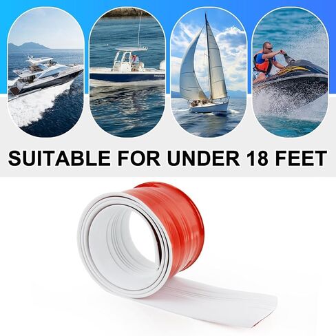 PSLER Keel Guard for Fiberglass Boat 5＂ Self-Adhesive Keel Protector to Withstand Rocks, Slopes,6FT Length,Fit Under 18 FT Boat in Saudi Arabia