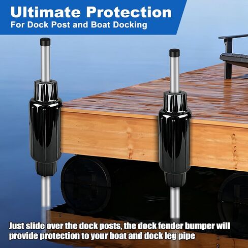 Slide-On Post Dock Fender Bumper, Boat Dock Bumpers Fenders Slip-Over Dock Leg Pipes Pole and Mounting Brackets, Vertical Protection in Saudi Arabia